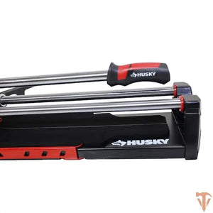 Husky 24 in. Tile Cutter with Tungsten Carbide Blade and Adjustable Gauge Husky