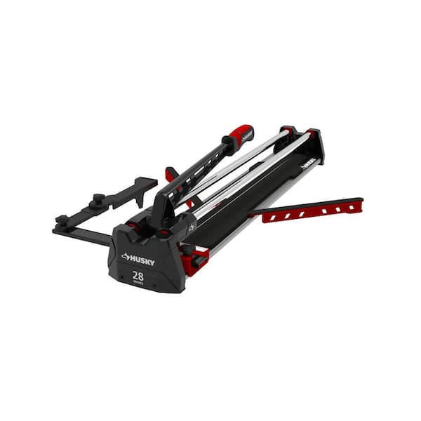 Husky 28 in. Tile Cutter with Tungsten Carbide Blade and Adjustable Gauge – Open Box | SKU 1009557380
