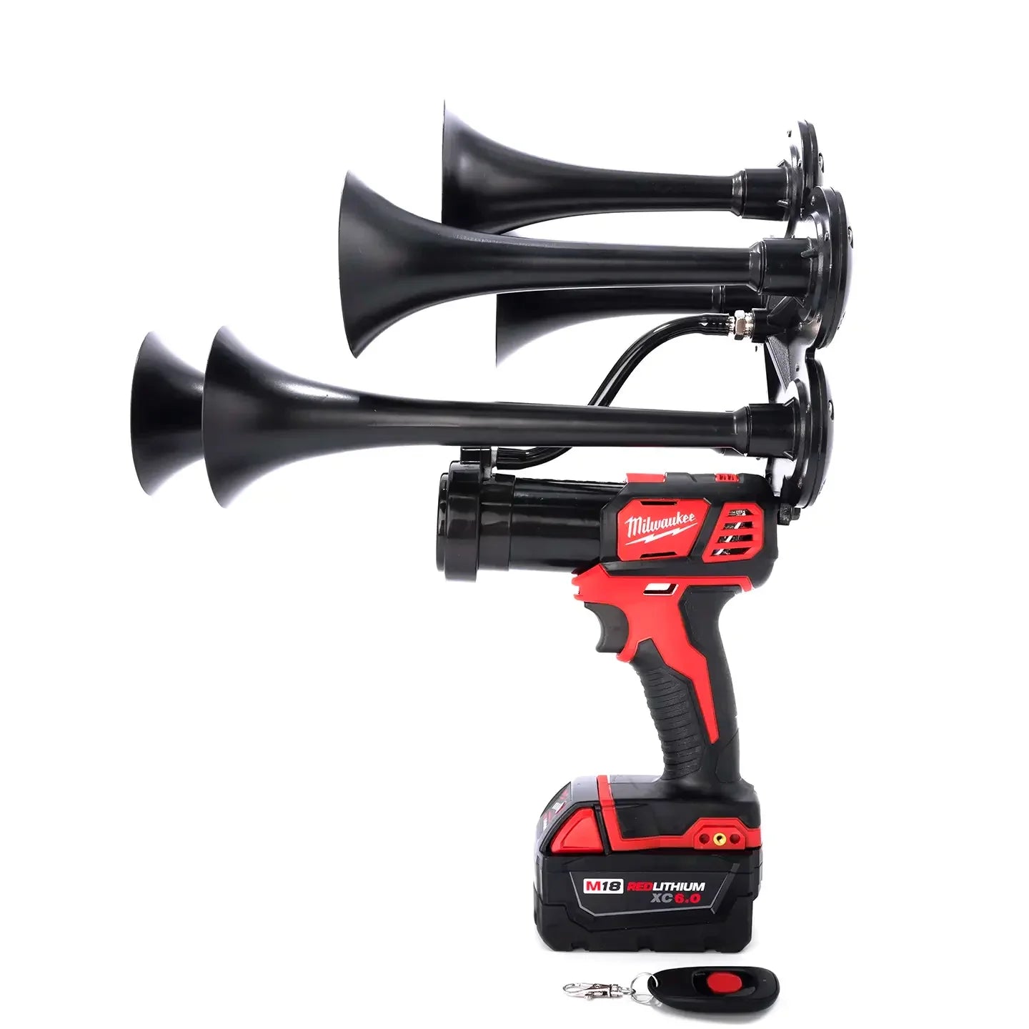 Train Horn for Milwaukee Batteries – Penta (5-Trumpet Model) HONKUP