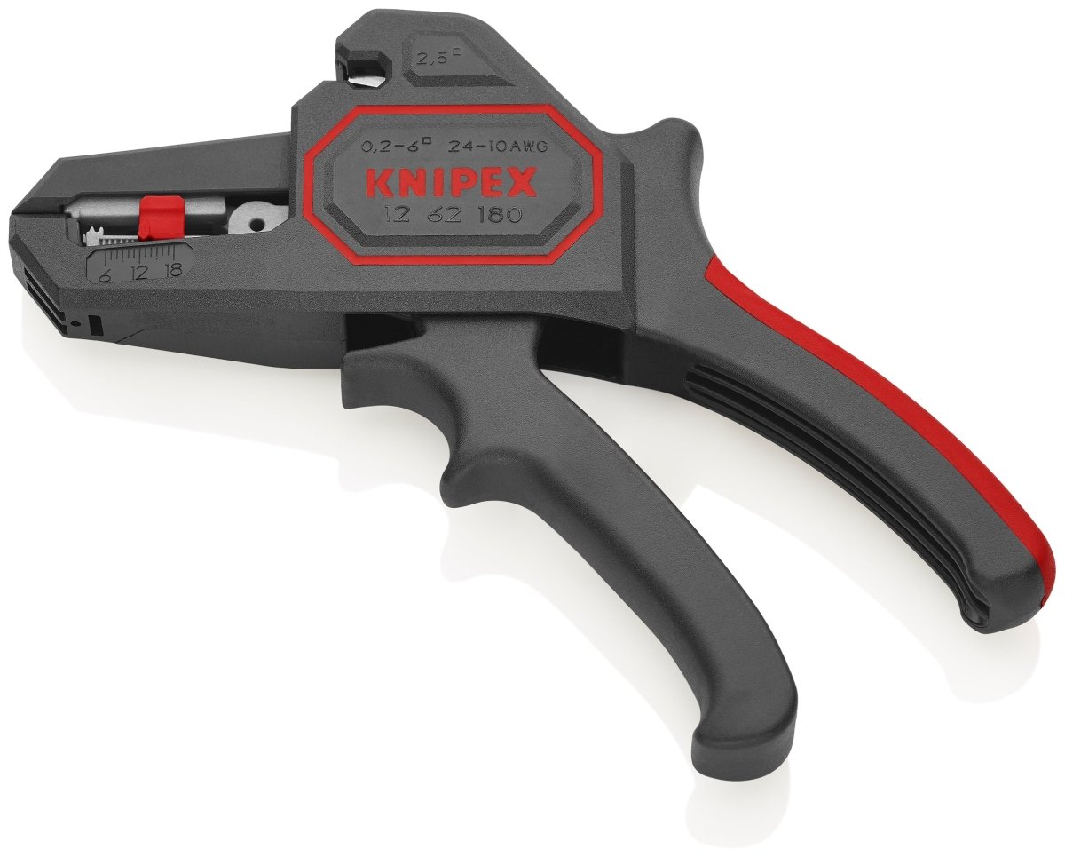 Knipex 7 1/4" Automatic Wire Strippers 10-24 AWG 12 62 180 Knipex