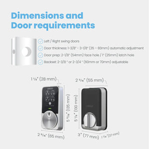 Lockly PGK7SWHKSN PIN Genie Pro Wi-Fi Smart Lock - Satin Nickel