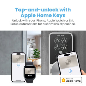 Lockly PGK7SWHKSN PIN Genie Pro Wi-Fi Smart Lock - Satin Nickel