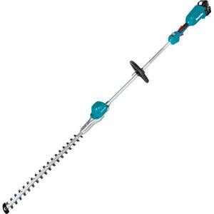 Makita XNU02T pole hedge trimmer trimming tall overhead hedge without a ladder
