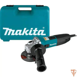 Makita 6 Amp Corded 4 in. Lightweight Angle Grinder with Grinding Wheel, Wheel Guard, Side Handle, Hard Case Open Box Makita
