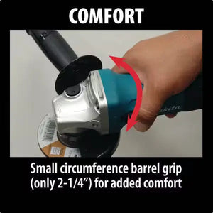 Makita 4 in. 6 Amp Corded Angle Grinder with Wheel Guard Makita