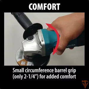 Makita 6 Amp Corded 4 in. Lightweight Angle Grinder with Grinding Wheel, Wheel Guard, Side Handle, Hard Case Open Box Makita