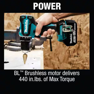 Makita 18V LXT Lithium-Ion Brushless Cordless 1/2 in. Driver-Drill Kit, 3.0Ah Makita