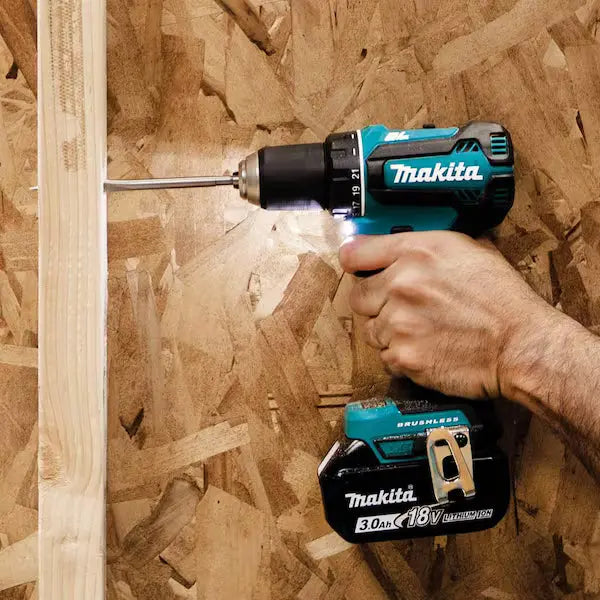 Makita 18V LXT Lithium-Ion Brushless Cordless 1/2 in. Driver-Drill Kit, 3.0Ah Makita
