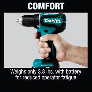Makita 18V LXT Lithium-Ion Brushless Cordless 1/2 in. Driver-Drill Kit, 3.0Ah Makita
