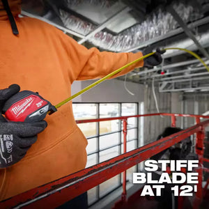 Milwaukee 48-22-1025MG 25 ft Compact Magnetic Tape Measure 2 Pack