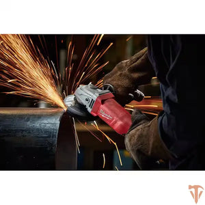 Milwaukee 4-1/2 in angle grinder corded with sliding lock on switch