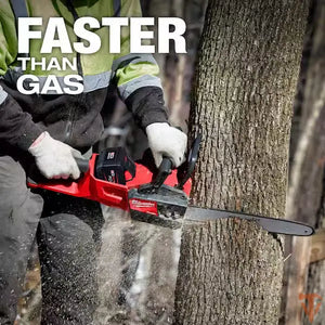 Milwaukee M18 FUEL 16 in. 18V Lithium-Ion Brushless Battery Chainsaw Milwaukee