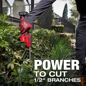Milwaukee M12 FUEL 12V Brushless 8 in. Cordless Hedge Trimmer Kit – Battery & Charger – Open Box Milwaukee