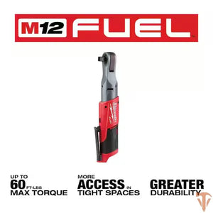 Milwaukee M12 FUEL 12V Lithium-Ion Brushless Cordless 1/2 in. Ratchet (Tool-Only) Milwaukee