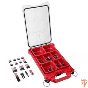 Milwaukee SHOCKWAVE Impact Duty Alloy Steel Screw Driver Bit Set with PACKOUT Case (100-Piece) Milwaukee