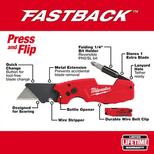 Milwaukee 48-22-1505D 6 in1 Folding Utility Knife 2-Pack