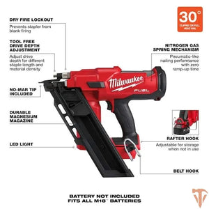 Milwaukee M18 FUEL Cordless 30° Framing Nailer Open Box Milwaukee