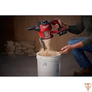 Milwaukee Bagless M18 18-Volt Lithium-Ion Cordless HEPA Compact Handheld Vacuum (Tool-Only) Milwaukee