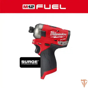 Milwaukee M12 FUEL SURGE 12V Lithium-Ion Brushless Cordless 1/4 in. Hex Impact Driver (Tool-Only) Milwaukee