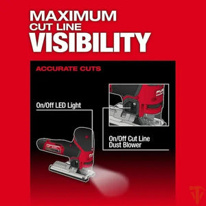 Milwaukee M12 FUEL 12V Lithium-Ion Brushless Cordless Jig Saw – Tool Only – Open Box Milwaukee