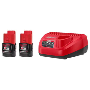 Milwaukee 48-59-2420P M12 REDLITHIUM CP2.0 Battery + Charger Kit