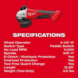 Milwaukee 2686-20 M18 Brushless Angle Grinder