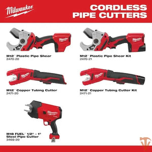 Milwaukee M12 12V Cordless Copper Tubing Cutter Tool Only Open Box Milwaukee