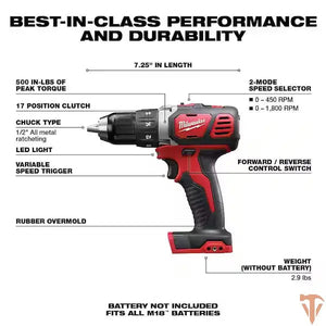 Milwaukee M18 18V Lithium-Ion Cordless 1/2 in. Dri #condition_open-box