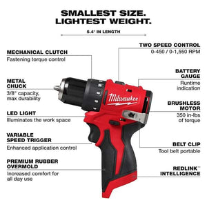 Milwaukee compact drill for electricians