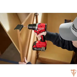 Milwaukee M18 18V Lithium-Ion Brushless Cordless 1/2 in. Compact Drill/Driver Tool-Only Milwaukee