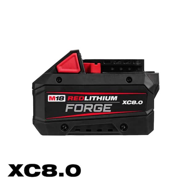 Milwaukee M18 18V Lithium-Ion REDLITHIUM FORGE XC 8.0 Ah Battery Pack Milwaukee