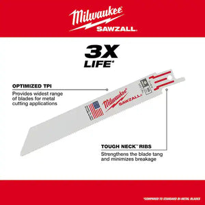 Milwaukee 49-22-1216D blade set for demolition and general metal cutting
