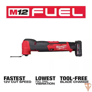 Milwaukee M12 FUEL 12V Lithium-Ion Brushless Cordless HACKZALL Reciprocating Saw Kit w/ One 4.0Ah Tool Bag Milwaukee