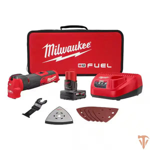 Milwaukee M12 FUEL 12V Lithium-Ion Brushless Cordless HACKZALL Reciprocating Saw Kit w/ One 4.0Ah Tool Bag Milwaukee