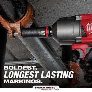 Milwaukee 49-66-7014 SHOCKWAVE 1/2 in. Deep Socket Set (14-Pc)