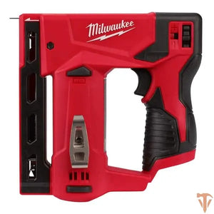 Milwaukee 12V cordless crown stapler 3/8 inch open box tested working