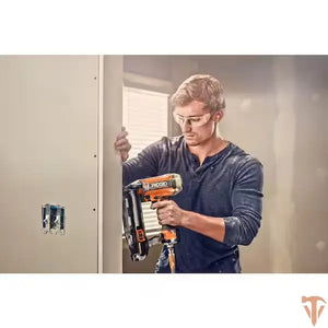 RIDGID Pneumatic 16-Gauge 2-1/2 in. Straight Finish Nailer with CLEAN DRIVE Technology ridgid