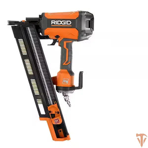 RIDGID Pneumatic 21-Degree 3-1/2 in. Round Head Framing Nailer ridgid