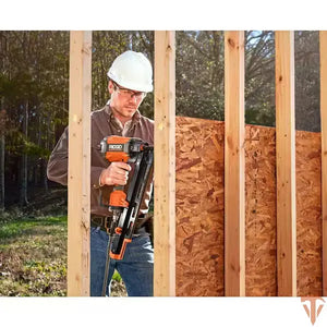 RIDGID Pneumatic 21-Degree 3-1/2 in. Round Head Framing Nailer ridgid