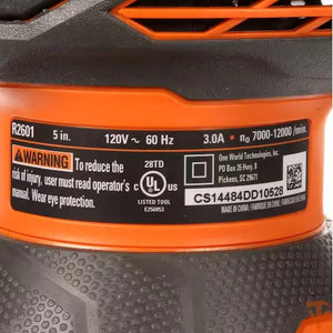 RIDGID 3 Amp Corded 5 in. Random Orbital Sander wi #condition_open-box