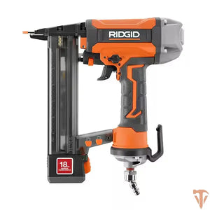 RIDGID Pneumatic 18-Gauge 1-1/2 in. Finish Stapler with Contractor's Bag ridgid