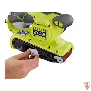 RYOBI 6 Amp Corded 3 in. x 18 in. Portable Belt Sander – Open Box, Barely Used RYOBI