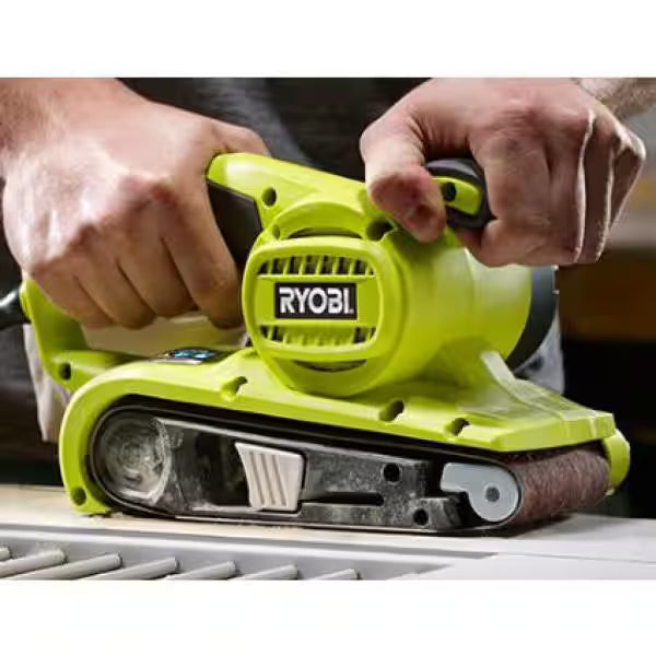 RYOBI 6 Amp Corded 3 in. x 18 in. Portable Belt Sander – Open Box, Barely Used