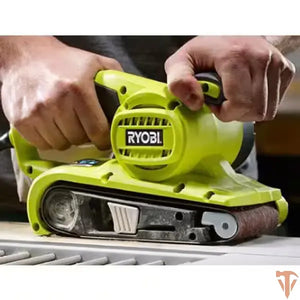 RYOBI 6 Amp Corded 3 in. x 18 in. Portable Belt Sander – Open Box, Barely Used RYOBI