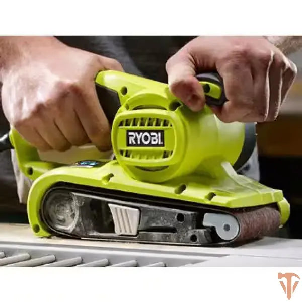 RYOBI 6 Amp Corded 3 in. x 18 in. Portable Belt Sander – Open Box, Barely Used RYOBI