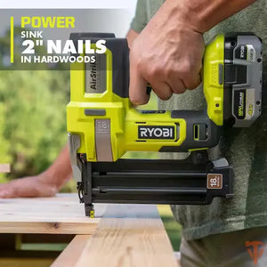 RYOBI ONE+ 18V 18-Gauge Cordless AirStrike Brad Nailer RYOBI