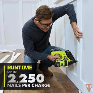 RYOBI ONE+ HP 18V Brushless AirStrike 18-Gauge Brad Nailer – Pro Finish Power (Tool Only, Open Box) RYOBI