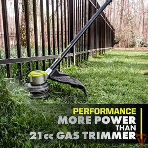 RYOBI ONE+ HP 18V Brushless Whisper Series 15 in. Cordless Battery String Trimmer (Tool Only) RYOBI