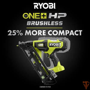 RYOBI ONE+ HP 18V Brushless 15-Gauge 34° Angled Finish Nailer – Pro Finish Power (Tool Only, Open Box) RYOBI