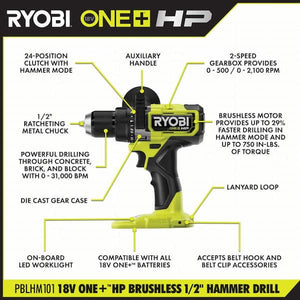 RYOBI 1/2 inch drill